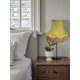 Olive Green and Gold Fabric Lampshades