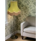 Olive Green and Gold Fabric Lampshades