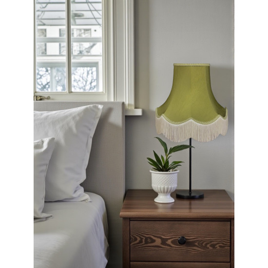 Olive Green Fabric Lampshades