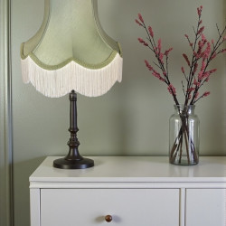 Sage Green Fabric Lampshades
