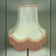 Sage Green and Gold Fabric Lampshades