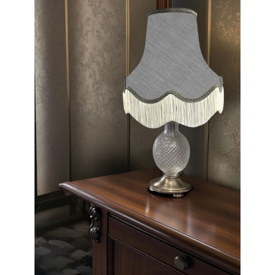 Flint Grey Fabric Lampshades