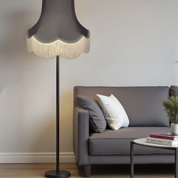 Pewter Grey Fabric Lampshades