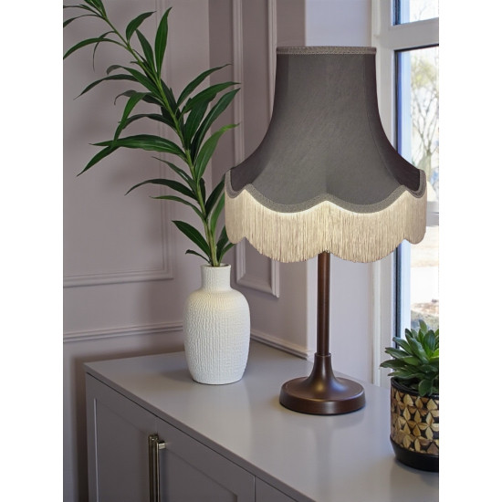 Pewter Grey Fabric Lampshades