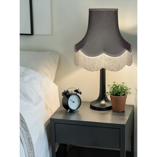 Pewter Grey Fabric Lampshades