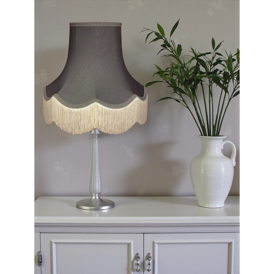 Pewter Grey Fabric Lampshades
