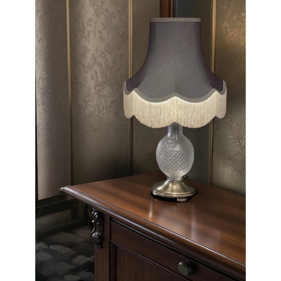 Pewter Grey Fabric Lampshades