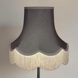Pewter Grey Fabric Lampshades