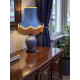 Navy Blue and Gold Fabric Lampshades