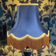 Navy Blue and Gold Fabric Lampshades