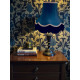 Navy Blue, Grey and Black Fabric Lampshades