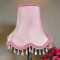 Pink Tassel Scalloped Fabric Lampshades