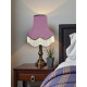 Wisteria Purple and Grey Fabric Lampshades