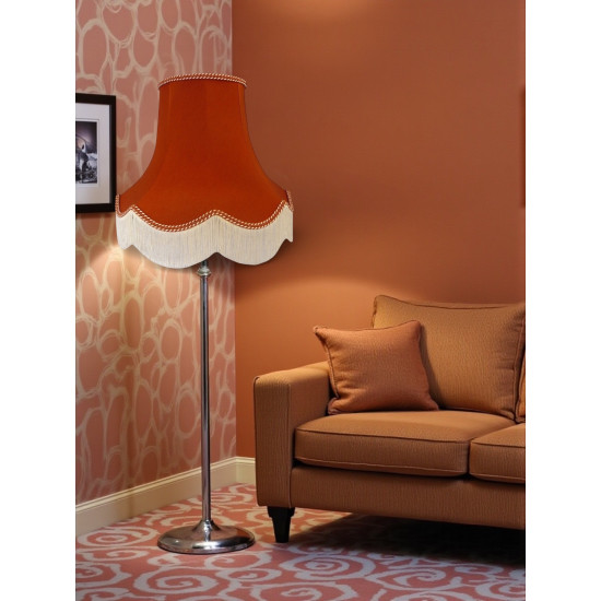 Terracotta Orange Fabric Lampshades