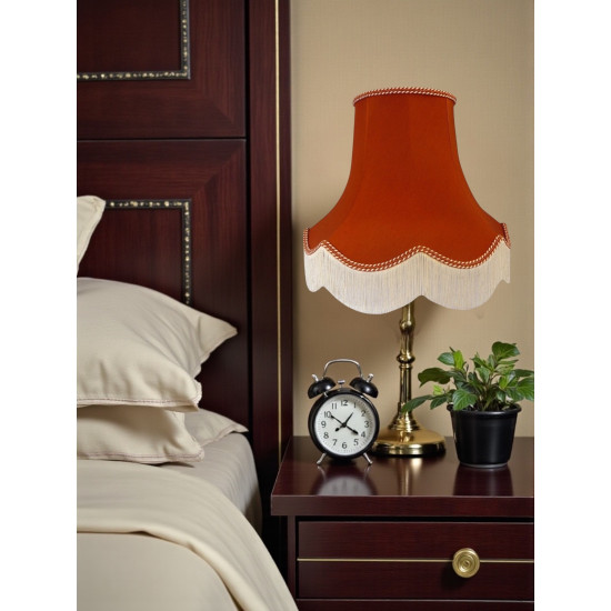 Terracotta Orange Fabric Lampshades