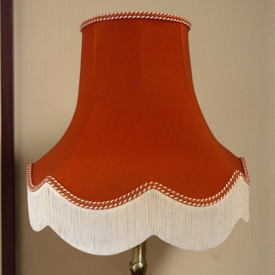 Terracotta Orange Fabric Lampshades