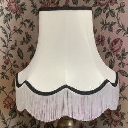 White Black Fabric Lampshades