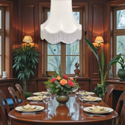 White Fabric Lampshades