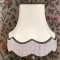 White and Black Fabric Lampshades