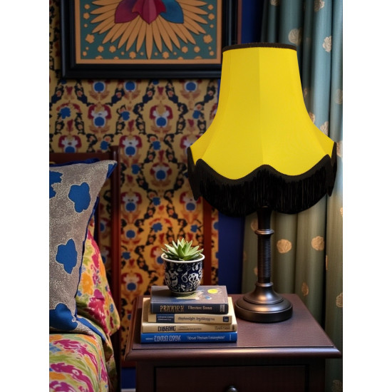 Yellow Fabric Lampshades