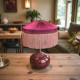 Fuchsia Pink Gathered Tiffany Lampshade