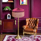 Fuchsia Pink Gathered Tiffany Lampshade