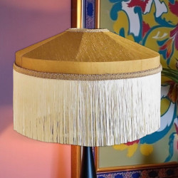 Antique Gold and Cream Tiffany Lampshades