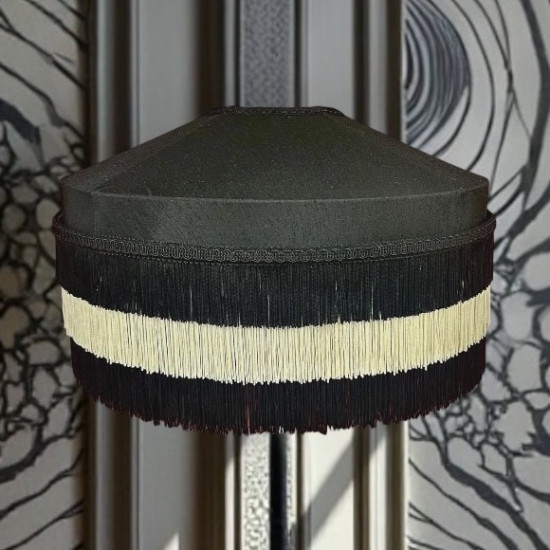Black and Cream Art Deco Tiffany Lampshades