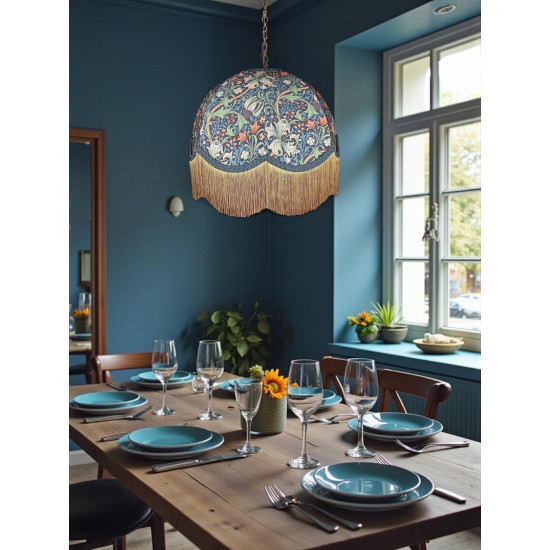 William Morris Golden Lily Jewel Dome Lampshade
