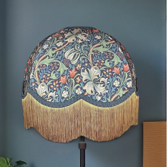 William Morris Golden Lily Jewel Dome Lampshade