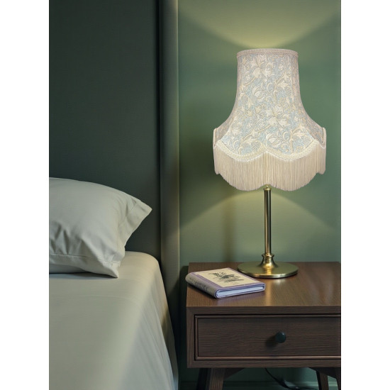 William Morris Golden Lily Pool Blue Lampshade