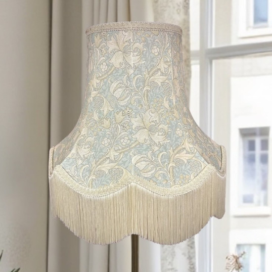 William Morris Golden Lily Pool Blue Lampshade