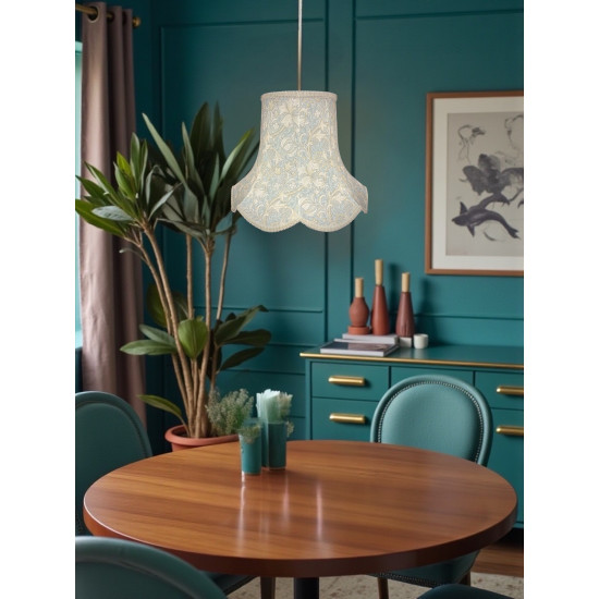 William Morris Golden Lily Pool Blue Modern Lampshade