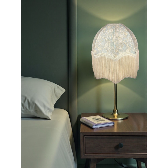 William Morris Golden Lily Pool Blue Parachute Dome Lampshade