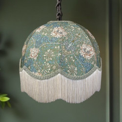 William Morris Honeysuckle Seaspray Dome Lampshade