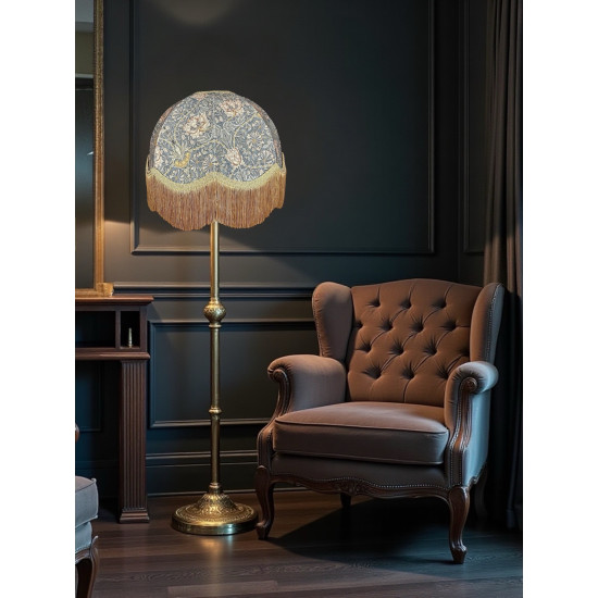 William Morris Honeysuckle Steel Dome Lampshade