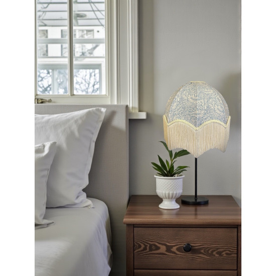 William Morris Larkspur Azure Cream Parachute Dome Lampshade