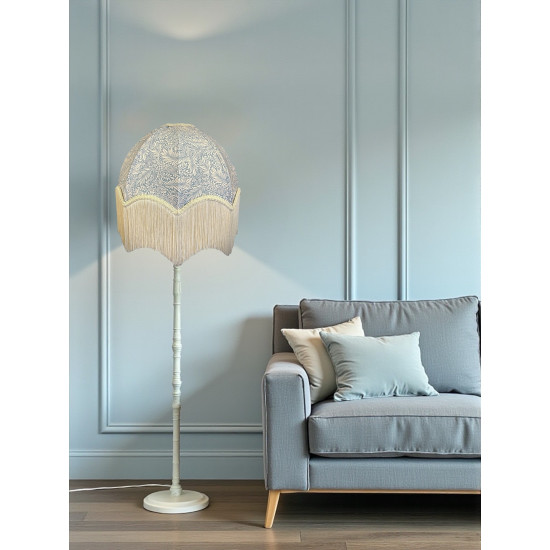 William Morris Larkspur Azure Cream Parachute Dome Lampshade