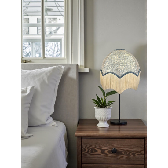 William Morris Larkspur Azure Slate Parachute Dome Lampshade