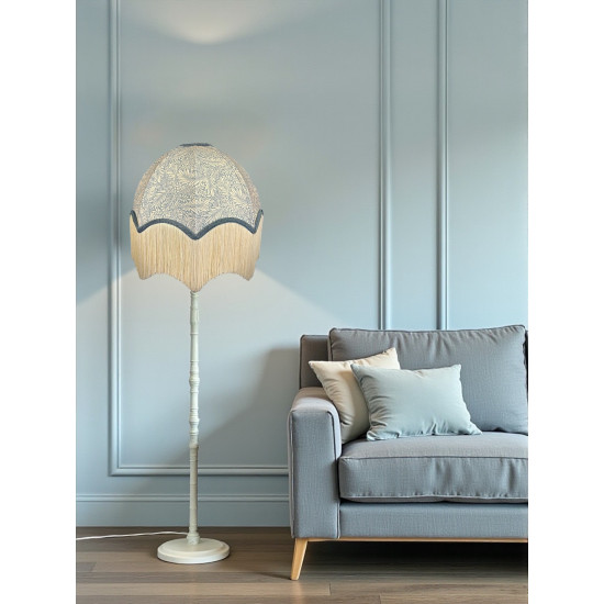 William Morris Larkspur Azure Slate Parachute Dome Lampshade