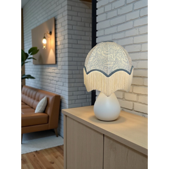 William Morris Larkspur Azure Slate Parachute Dome Lampshade