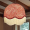 William Morris Larkspur Crimson Cream Dome Lampshade