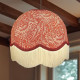 William Morris Larkspur Crimson Cream Dome Lampshade