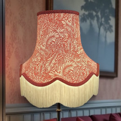 William Morris Larkspur Crimson Lampshade