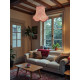 William Morris Larkspur Crimson Modern Lampshade