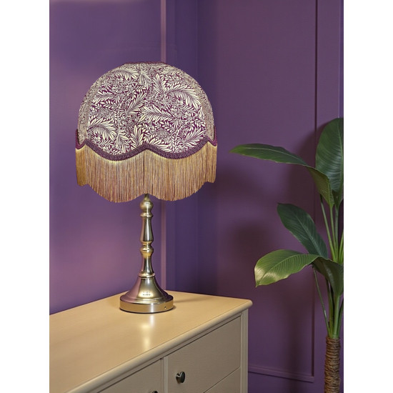 William Morris Larkspur Damson Purple Dome Lampshade