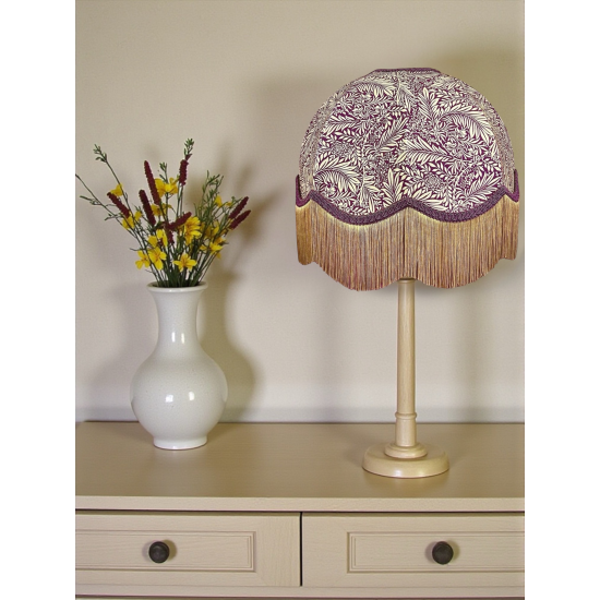 William Morris Larkspur Damson Purple Dome Lampshade