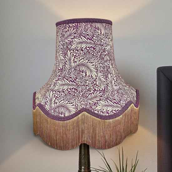 William Morris Larkspur Damson Purple Lampshade