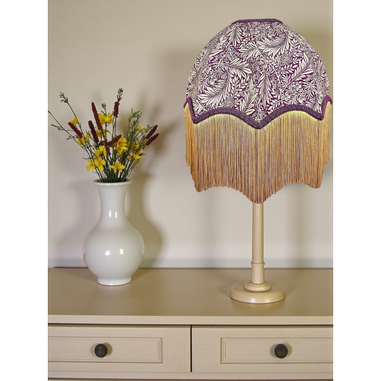 William Morris Larkspur Damson Purple Parachute Dome Lampshade