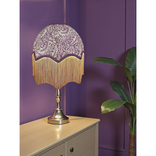 William Morris Larkspur Damson Purple Parachute Dome Lampshade